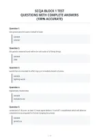 Sccja Block 1 Test&NewLine;Questions With Complete Answers&NewLine;&lpar;100&percnt; Accurate&rpar;&NewLine;