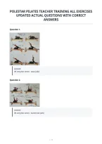 Polestar Pilates Teacher Training All Exercises&NewLine;Updated Actual Questions With Correct&NewLine;Answers&NewLine;