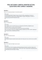 Pols 207 Exam 2 &lpar;Smith&rpar; Updated Actual&NewLine;Questions And Correct Answers&NewLine;
