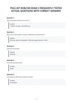 Pols 207 Roblyer Exam 2 Frequently Tested&NewLine;Actual Questions With Correct Answers