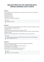 Sbb Ascp Practice Test Questions With&NewLine;Verified Answers Latest Update