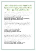 FDNY Certificate of Fitness P-98 Fuel-Oil Piping and Storage System Practice Exam Bank &ndash; Questions with Rationales