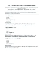 HESI A2 Math Exam Basic Algebra Measurement Conversions Actual 2026&sol;2027 with Detailed Rationales &vert; Complete Exam-Style Questions &vert; Pass Guaranteed &ndash; A&plus; Graded&NewLine;&NewLine;
