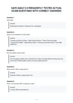 Safe Agile 5&period;0 Frequently Tested Actual&NewLine;Exam Questions With Correct Answers