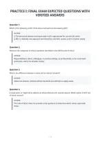 Practice I&colon; Final Exam Expected Questions With&NewLine;Verified Answers