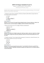 HESI 215 Dosage Calculation Exam V2 Medication Safety Conversions Review Actual 2026&sol;2027 with Detailed Rationales &vert; Complete Exam-Style Questions &vert; Pass Guaranteed &ndash; A&plus; Graded&NewLine;&NewLine;