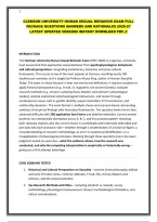 Clemson University Human Sexual Behavior Exam Full Package