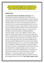 Cnsl 503 Final Exam Quantitative Techniques Full Package 