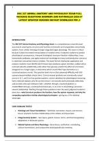 Bsc 227 Animal Anatomy And Physiology Exam Full Package