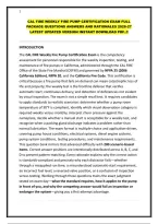 Cal Fire Weekly Fire Pump Certification Exam Full Package Questions Answers
