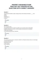 Property Insurance Exam&NewLine;Practice Test Updated Actual&NewLine;Questions With Correct Answers