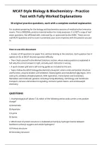 MCAT-Style Biology & Biochemistry&colon; 30 Practice Questions with Fully Worked Explanations