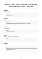 Psyc 388 Final Exam Frequently Tested Actual&NewLine;Questions With Correct Answers