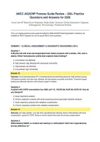 ANCC AGACNP Frances Guide Review &ndash; 500&plus; Practice Questions and Answers for 2026 Acute Care NP Board Exam Preparation Study PDF