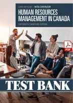 Test Bank &mdash; Human Resources Management in Canada&comma; 16th Edition &lpar;Dessler & Chhinzer&comma; 2025&rpar; &vert; All Chapters 1-16 Covered&NewLine;