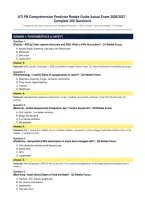 ATI PN Comprehensive Predictor Retake Guide Actual Exam 2026&sol;2027 &ndash; Complete Exam-Style Questions with Detailed Rationales &vert; 100&percnt; Verified &ndash; Pass Guaranteed &ndash; A&plus; Graded