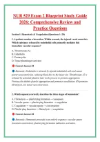 NUR 529 Exam 2 Blueprint Study Guide &NewLine;2026&colon; Comprehensive Review and &NewLine;Practice Questions 