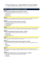 DC Property Manager Exam &ndash; Updated 2026&sol;2027 Actual Exam 2026&sol;2027 &ndash; Complete Exam-Style Questions with Detailed Rationales &vert; 100&percnt; Verified &ndash; Pass Guaranteed &ndash; A&plus; Graded