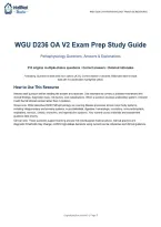 WGU D236 OA V2 Pathophysiology Exam Prep Study Guide