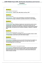 AHIP FINA6 Exam 2026&colon; 28 Practice Questions and Correct&NewLine;Answers