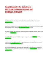 AAMI Chemistry for Embalmers MIDTERM Exam Q&A on Compounds