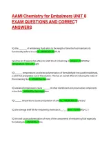 AAMI Chemistry for Embalmers UNIT 8 Exam Q&A Insights
