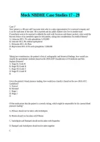 Mock NBDHE Case Studies 17 - 29&period;