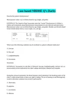 NBDHE Case based Q&rsquo;s Darby
