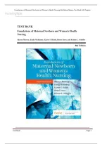 Test Bank for Foundations of Maternal-Newborn and Women's Health Nursing&comma; 8th Edition by Sharon Murray&comma; Emily McKinney&comma; Karen S&period; Holub&comma; Renee Jones & Kristin L&period; Scheffer &vert; All Chapters 1-28 &vert; ISBN&colon; 9780323827386 &vert; Already Graded A&plus; &vert; Latest &lpar;2026&sol;2