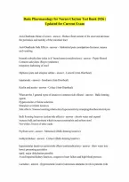 Test Bank Basic Pharmacology for Nurses Clayton 2026 Verified Latest Update