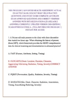 Nsg 500 Exam 2 Advanced Health Assessment Actual Exam Test Bank 2026&sol;2027 High Yield Practice Questions And Study Guide Complete Accurate Exam Approved Questions And Correct Verified Answers With Detailed Rationales &lpar;Reliable Answers&rpar; Currently Updated Ve