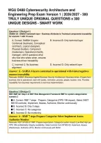 WGU D488 Cybersecurity Architecture and Engineering Prep Exam Version 1 &vert; 2026&sol;2027