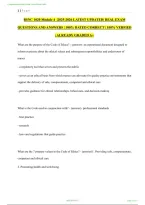 BSNC 1020 Module 4 Exam Study Guide &vert; Practice Questions and Answers
