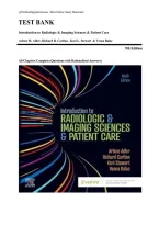 Test Bank for Introduction to Radiologic & Imaging Sciences & Patient Care&comma; 9th Edition by Arlene Adler&comma; Richard Carlton&comma; Kori Stewart & Vesna Balac &ndash; All Chapters Complete Questions with Rationalized Answers