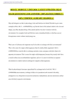 BIO 152 Module 3 Exam Study Guide &vert; Biology Practice Questions and Answers