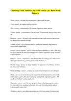 Test Bank For Chemistry By Jason Overby Exam with correct Answers