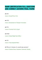 Ramp Certification Full Questions&NewLine;And Correct Answers Final Paper&NewLine;