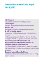Medical Gases&period;Final Test Paper 20262027&period;&NewLine;