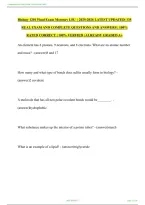 Biology 1201 Final Exam Study Guide &vert; LSU Biology Review & Practice Questions