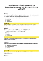 UnitedHealthcare Certification Guide Questions and Answers with Complete Solutions Updated&excl;&excl;&excl;&period;pdf