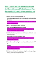 NFPA 1 Fire Code Practice Exam &vert; Fire Code Certification Study Guide & Exam Review
