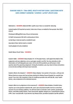 Shadow Health - Tina Jones&comma; Health History Exam &vert; Questions With &NewLine;100&percnt; Correct Answers &vert; Verified &vert; Latest Update 2026
