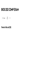 BIOS 252 Comprehensive Exam Study Guide & Review