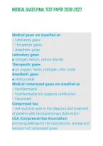 Medical Gases&period;final Test Paper 20262027&period;&NewLine;