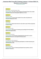 American Red Cross BLS Training Lessons 1 6 Exam 2026&colon; 28&NewLine;Questions and Answers