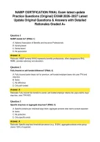 NABIP CERTIFICATION FINAL Exam latest update Practice Questions &lpar;Original&rpar; EXAM 2026&ndash;2027 Latest Update Original Questions & Answers with Detailed Rationales Graded A&plus;&period;pdf