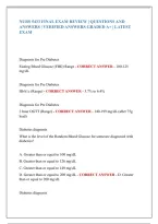 NURS 5433 Final Exam Review &ndash; Nursing Practice Questions and Study Guide