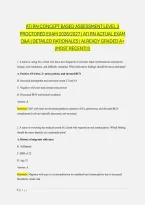 Ati Rn Concept Based Assessment Level 3 Proctored Exam 2026&sol;2027 &vert; Ati Rn Actual Exam Q&A &vert; Detailed Rationales &vert; Already Graded A&plus; &lpar;Most Recent&excl;&excl;&excl;&rpar;