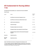 ATI Fundamentals for Nursing &lpar;Edition &NewLine;11&period;0&rpar;