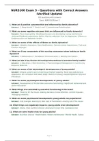 NURS100 Exam 3 - Questions with Correct Answers &lpar;Verified Update&rpar;